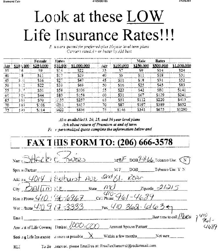 Get Life Insurance Leads By Fax Broadcast